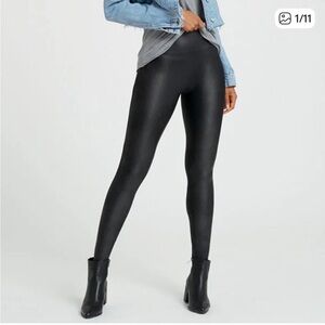 NWT Spanx Faux Leather Leggings large tall